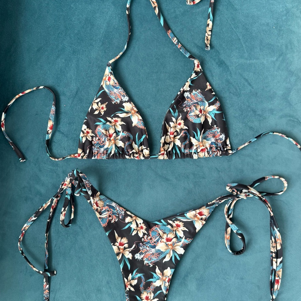 Floral Print Bikini Set